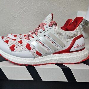 Adidas Ultraboost Valentines day size 7 womens new white red hearts fast shippin